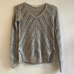 Spring Sweater / Ann Taylor / Grey / Knit / XS